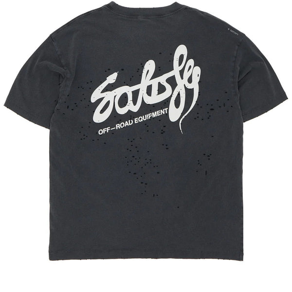 Satisfy Mothtech Tee Airbrush Eagle - Aged Black