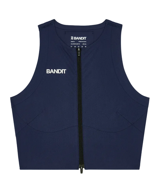 Bandit Women's Adapto™ 2-Way Zip Race Crop - NY Navy
