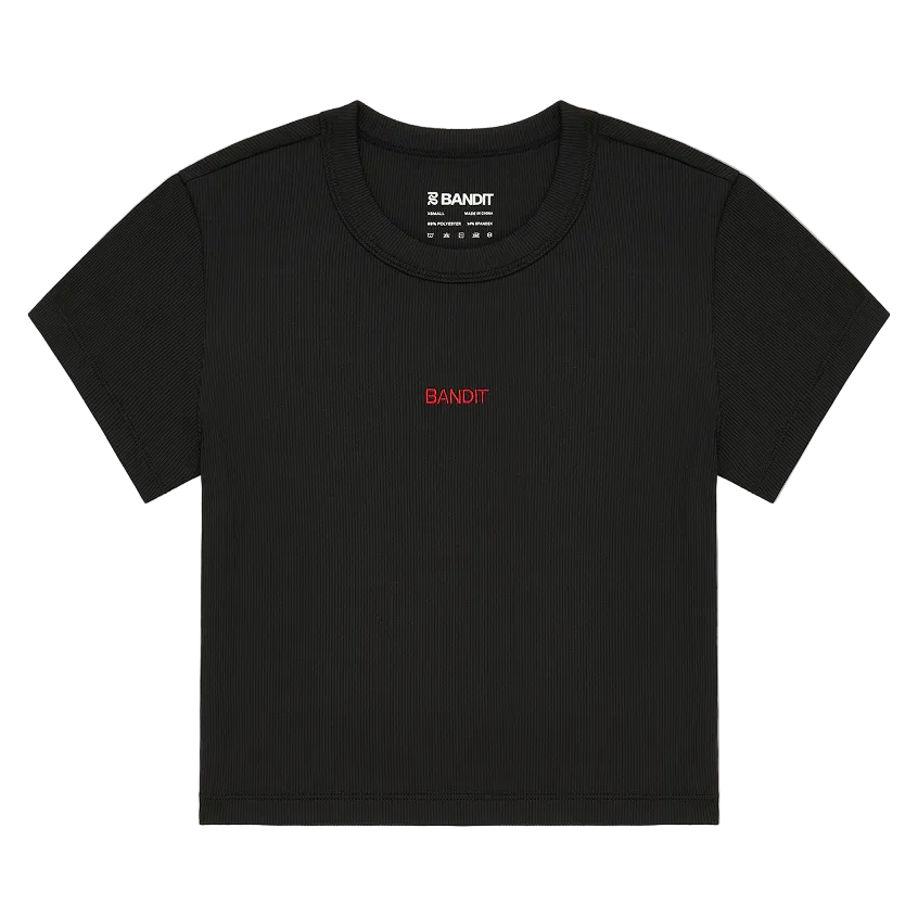 Bandit Women's Vituccia™ Cropped Performance Tee - Black
