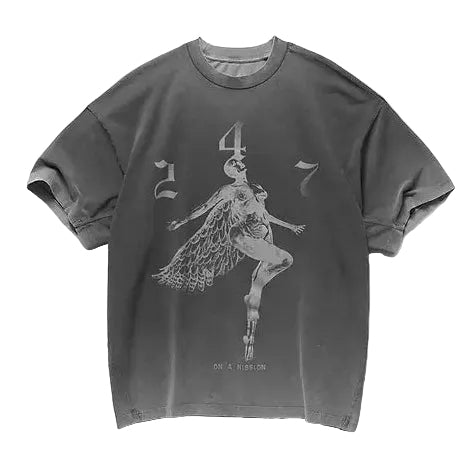 247 Represent Fallen Angel Graphics SS Tee - Vintage Black