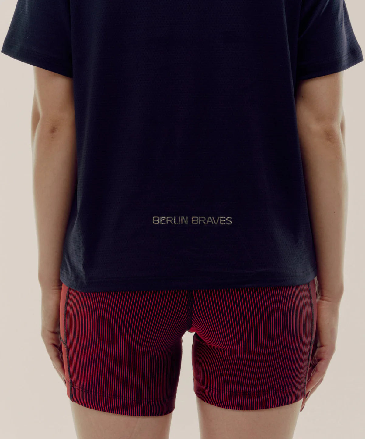 Bandit x Berlin Braves Unisex Cropped Micro Mesh Run Tee Black