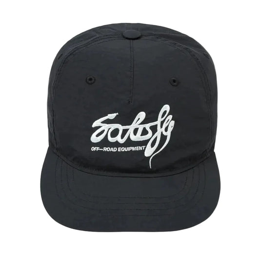 Satisfy Flitesilk 5 Panel Pinch Cap Off road Embroidery  FW26 - Black