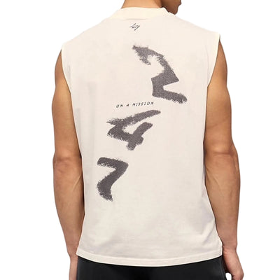 247 Represent Motion Oversized Tank - Flat White