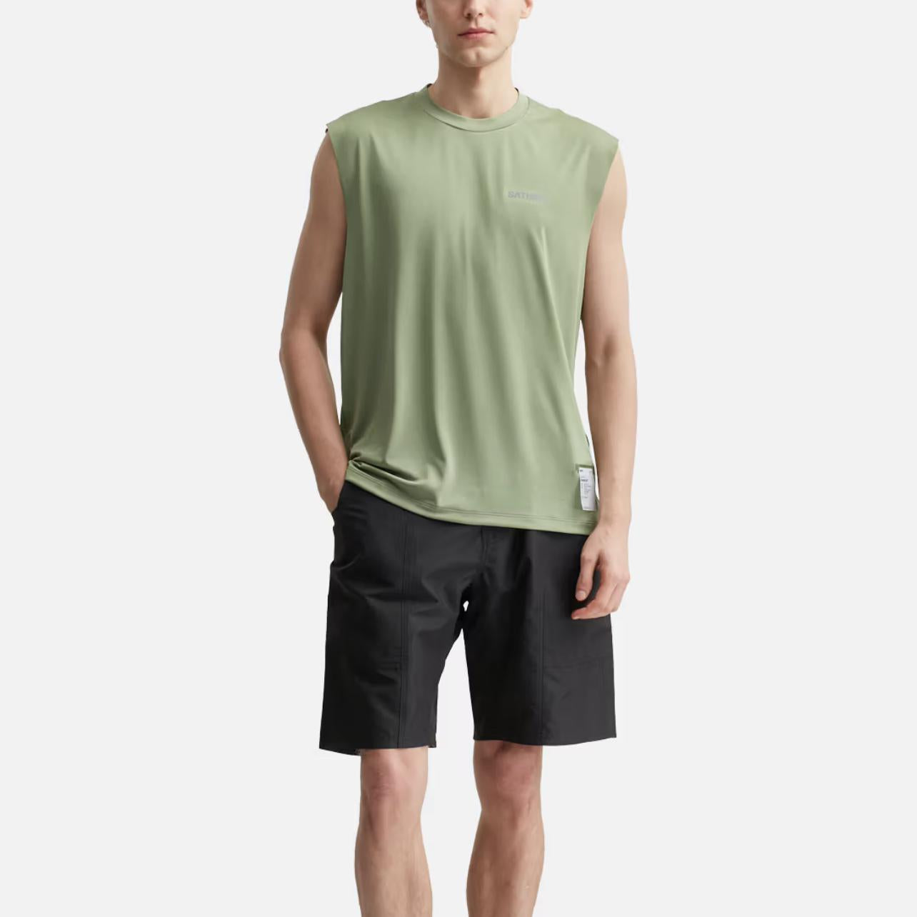 Satisfy Running Auralite Tank SS25 - Oil Green