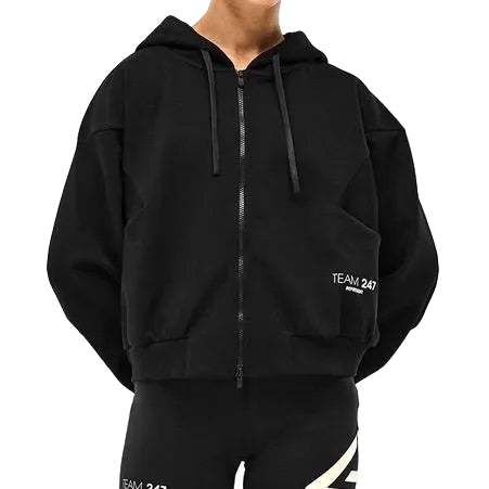 247 DNA Training Hoodie Zip Front - Black