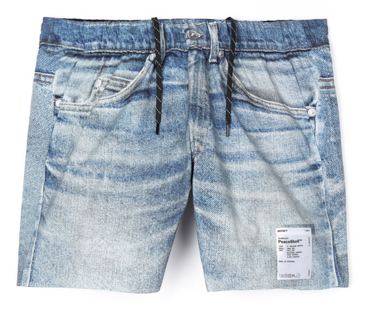 Peaceshell 5” Denim Shorts - Blue