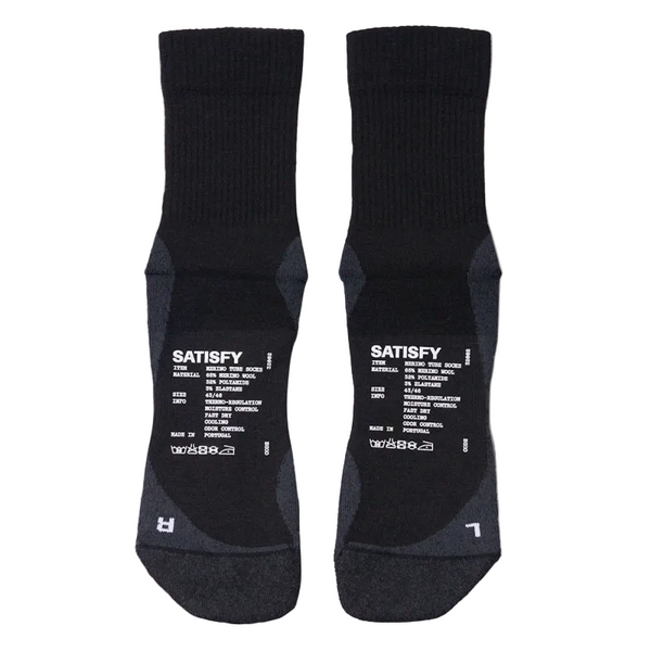 Satisfy Nylon Merino Socks Black