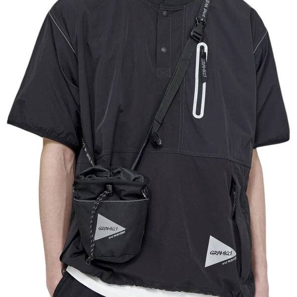 And Wander x Gramicci Multi Patchwork Chalk Pouch - Black