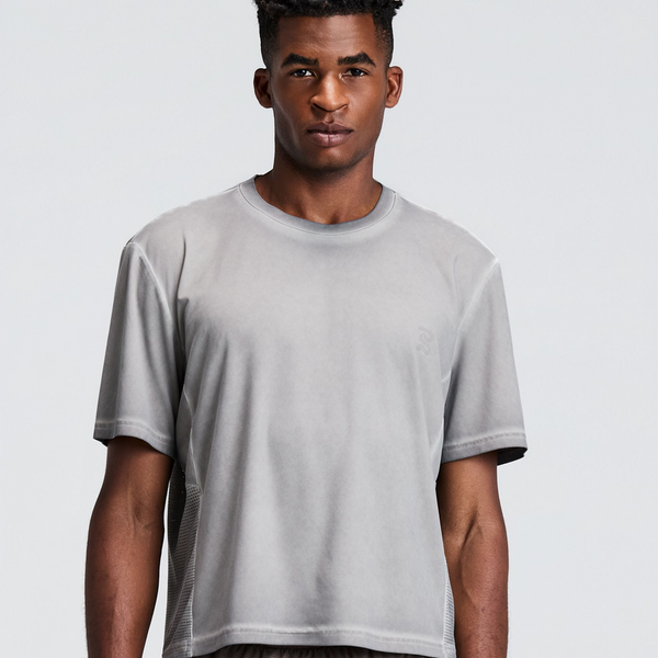 Bandit Men's FrioSoft™ Perforated Box Tee - Concrete Taupe