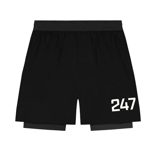 247 Represent Trail Shorts - Black