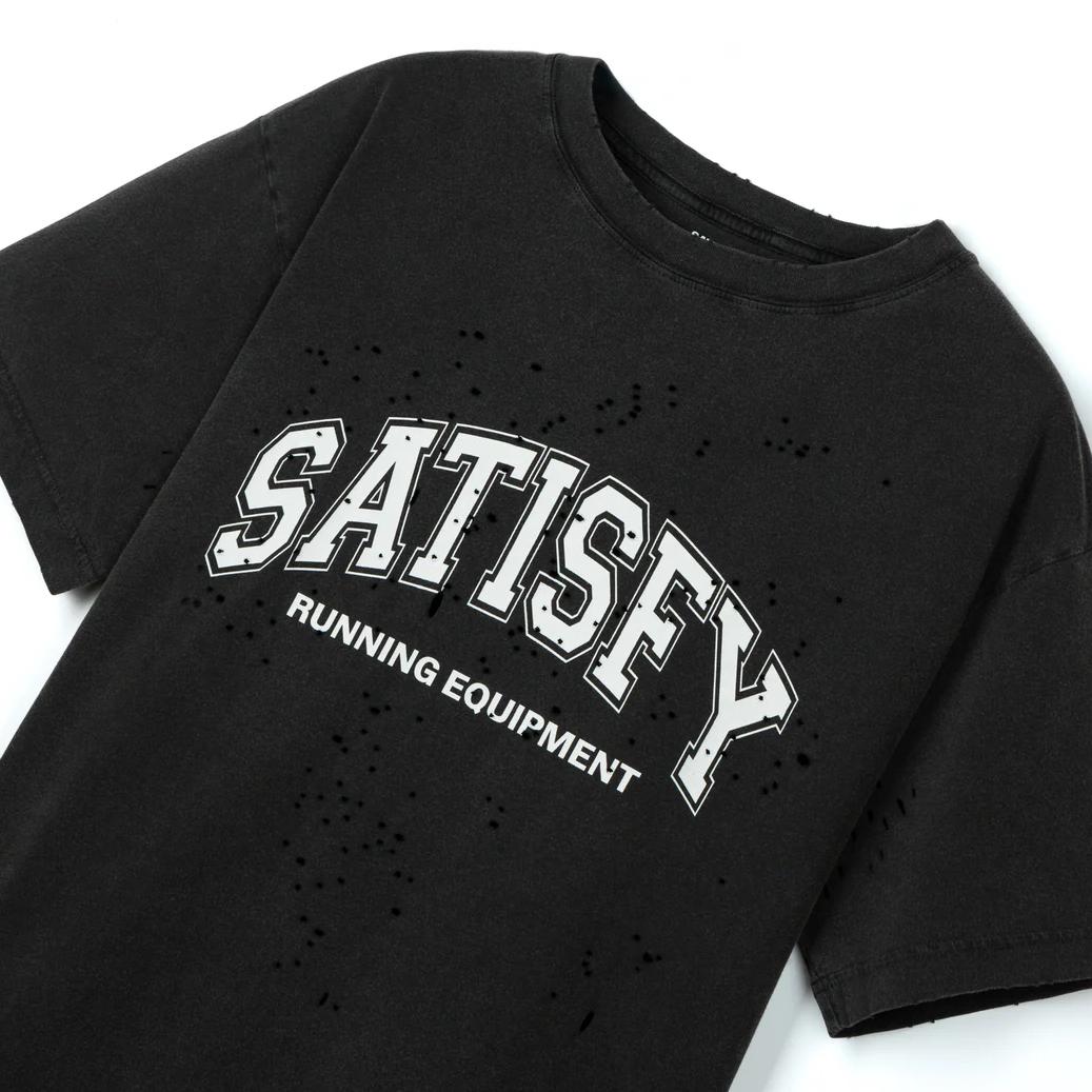 Satisfy Mothtech Tee - Running Equipment Aged Black