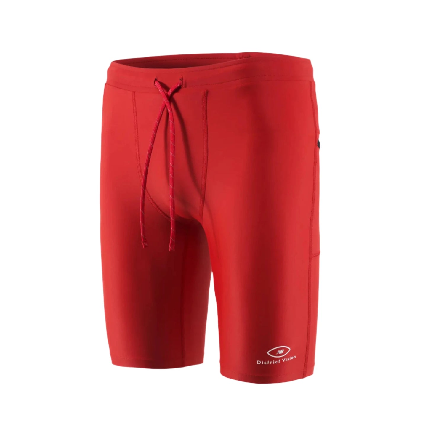 District Vision 9in Half Tights - New Balance Red