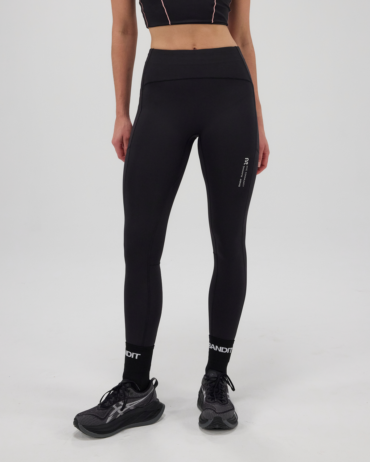 Bandit Women’s Flatlock High Waist Leggings Black