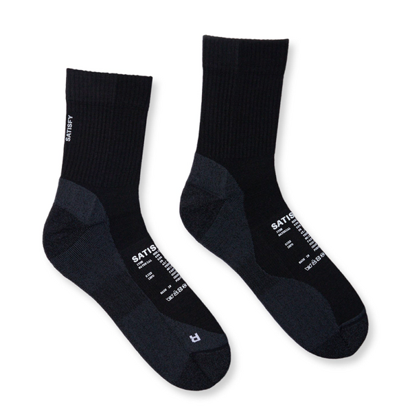 Satisfy Nylon Merino Socks Black