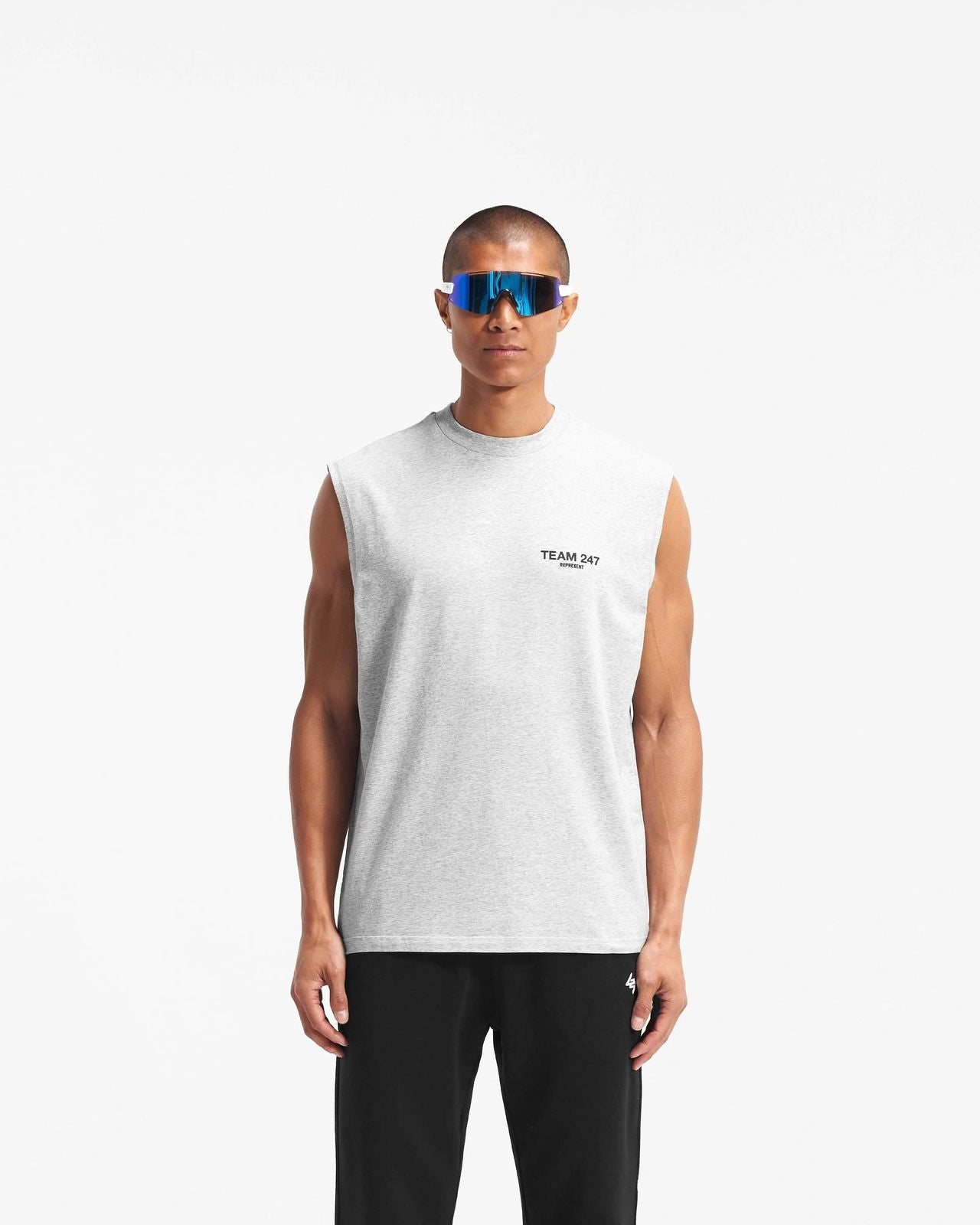 247 Represent Oversized Tank Team - Grey