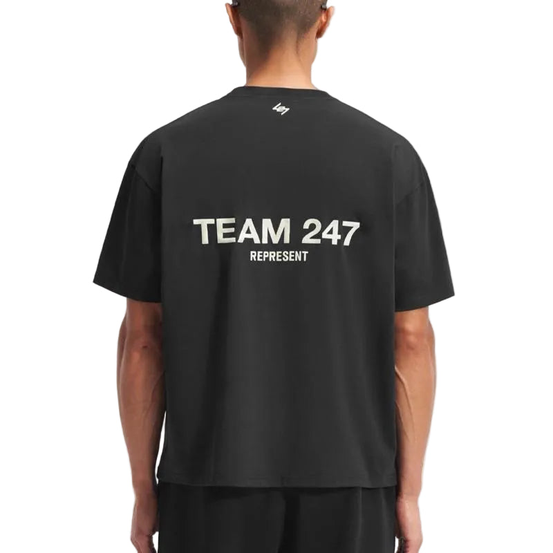 247 Represent Running Oversized Tee - Team Black