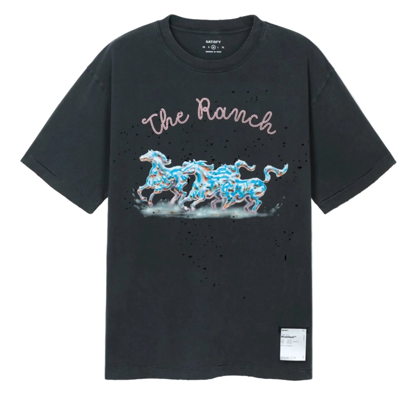 Satisfy Mothtech The Ranch Tee Aged Black