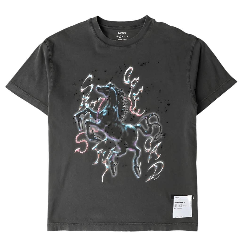 Satisfy Mothtech Tee Horse Aged Black