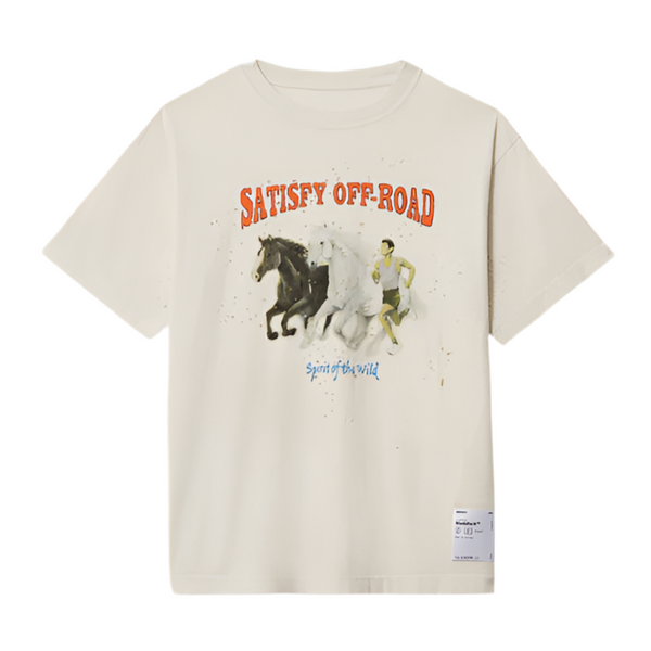Satisfy Mothtech Tee Off White FW25 - Horse