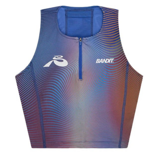 Bandit Ares Flex Zip Front Crop - Rust Multi