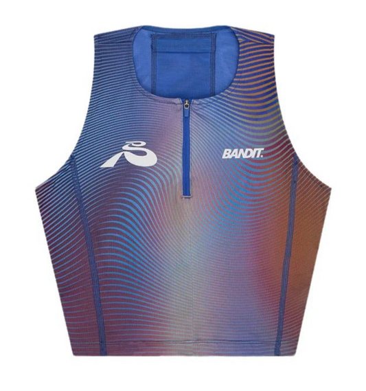 Bandit Ares Flex Zip Front Crop - Rust Multi