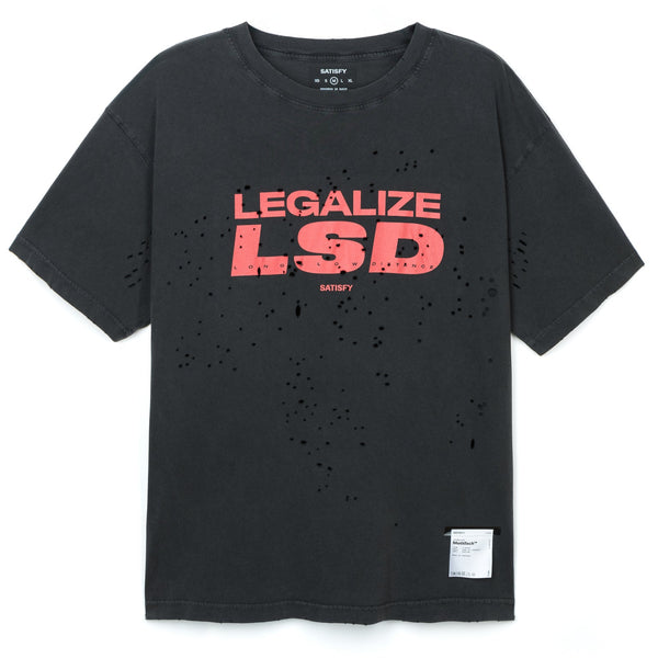 Satisfy Mothtech Tee LSD Legalized - Aged Black