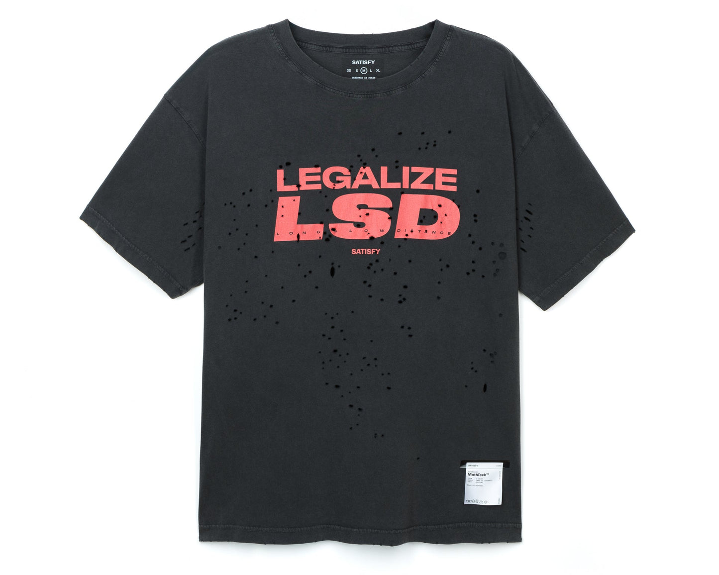 Satisfy Mothtech Tee LSD Aged Black
