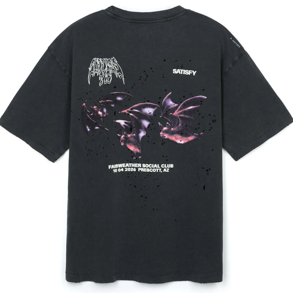 Satisfy Mothtech Tee Saddles 100 Aged Black