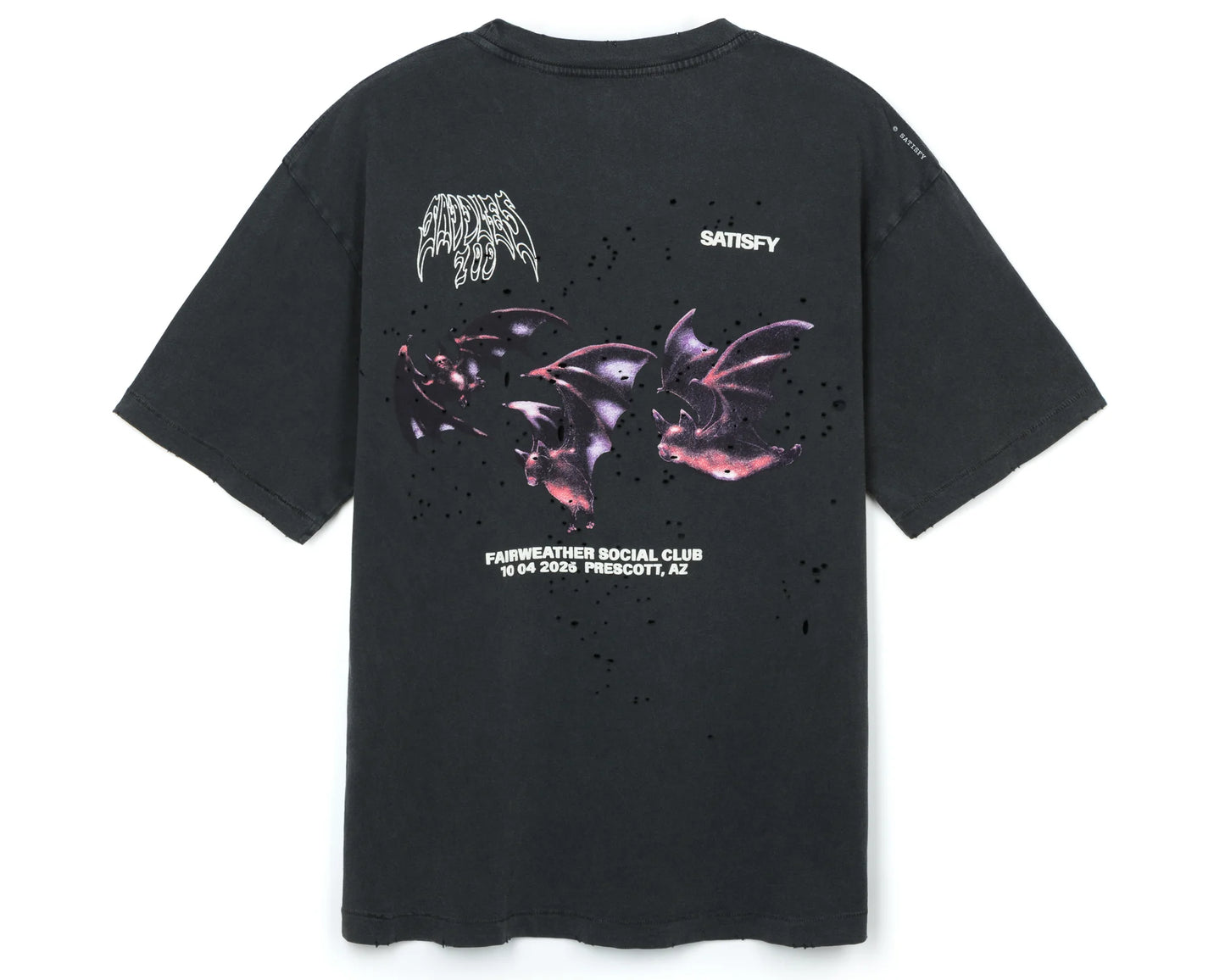 Satisfy Mothtech Tee Saddles 100 Aged Black