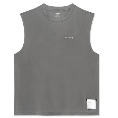 Satisfy AuraLite Muscle Tee - Mineral Graphite