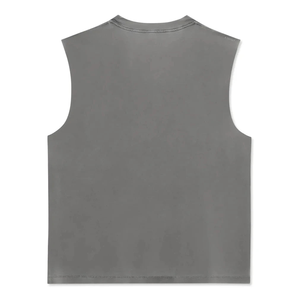 Satisfy AuraLite Muscle Tee - Mineral Graphite