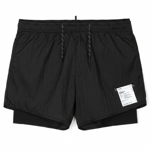 Satisfy Rippy 3" Trail Shorts - Black