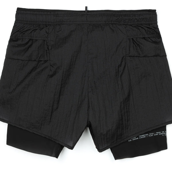 Satisfy Rippy 3" Trail Shorts - Black