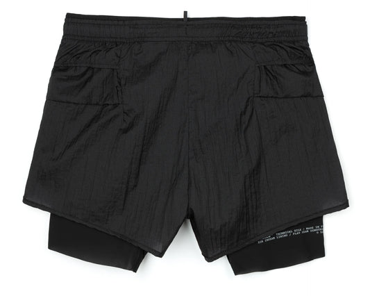 Satisfy Rippy 3" Trail Shorts - Black