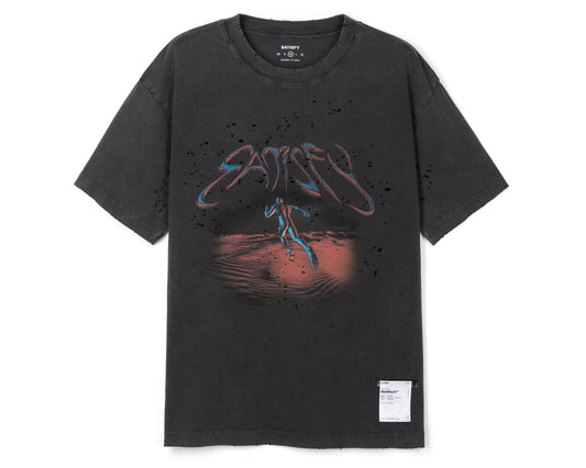 Satisfy Mothtec Tee - Faded Black