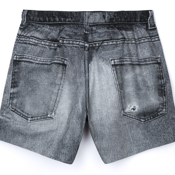 Peaceshell 5” Denim Shorts - Black