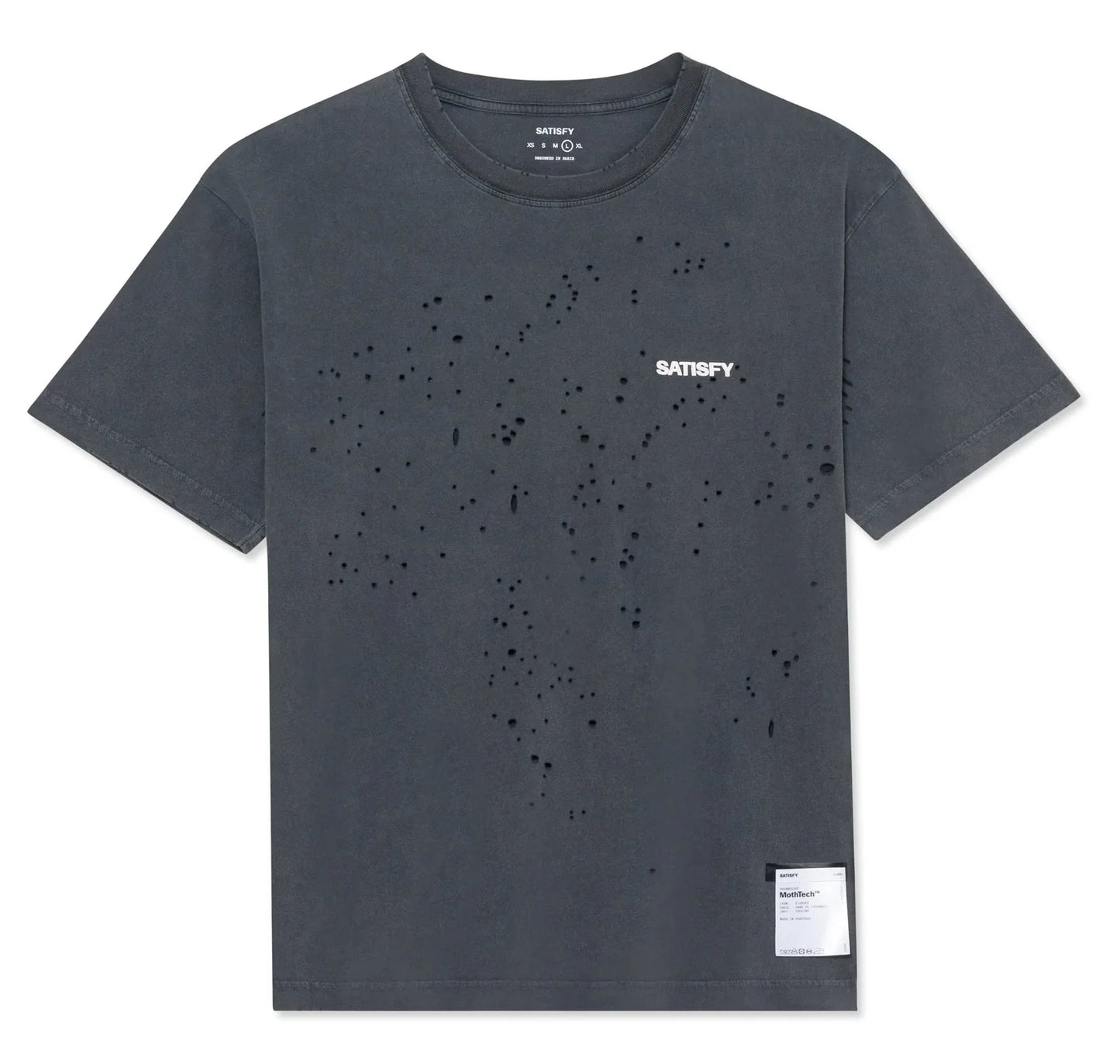 Satisfy Mothtech Tee - Aged Black