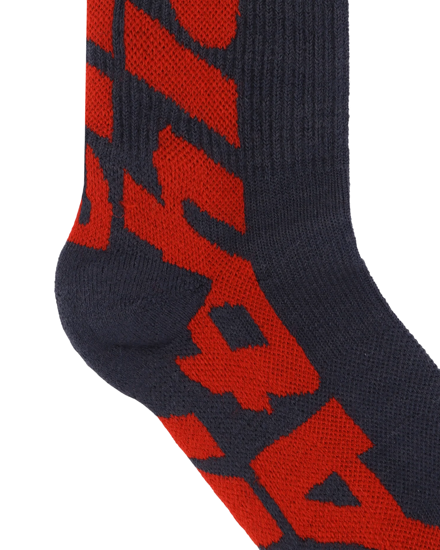 Mental Athletic Inner Logo Socks Anthracite Red