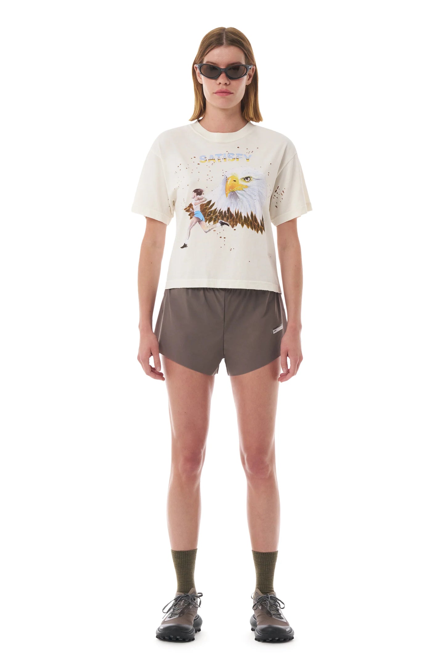 Satisfy Mothtech Tee Eagle Off White