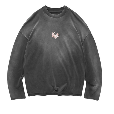 247 Represent Ignite Long Sleeve Tee - Stained Black Wash