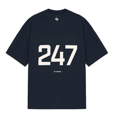 247 Represent Oversized Tee - Navy