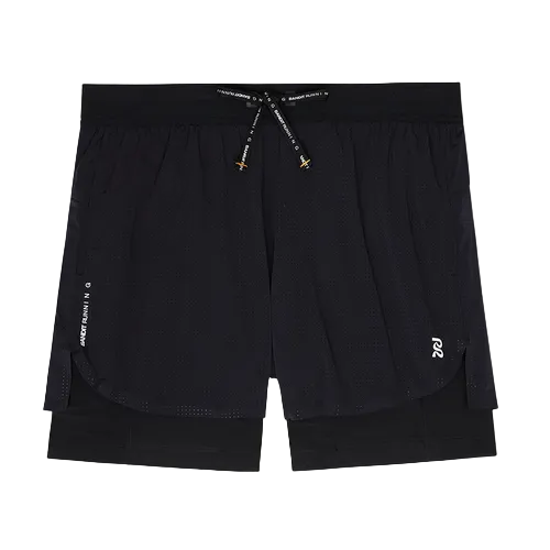 Bandit Men's Vento™ 2-In-1 Run Short - Black