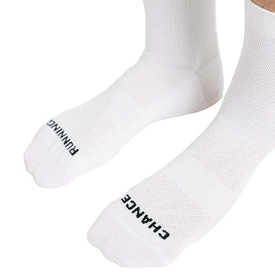 Chance Arow Padded Trail Sock - White and Black