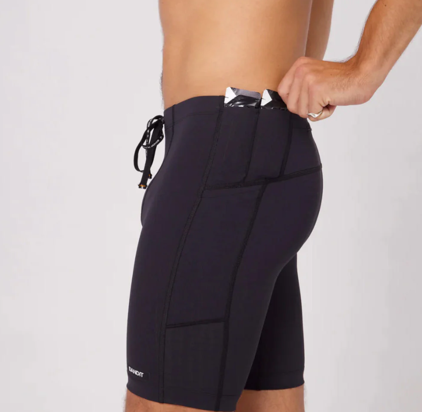 Bandit Gridlock 7 Pocket Half Tights - Black