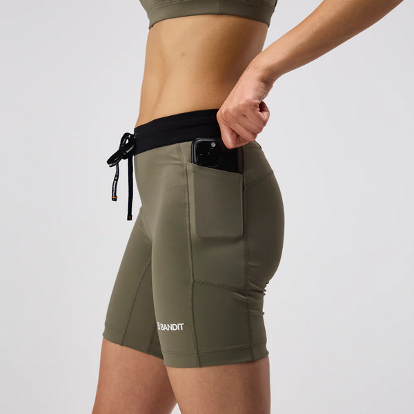 Bandit Stamina™ 5" Compression Short, Women's - Dark Fatigue