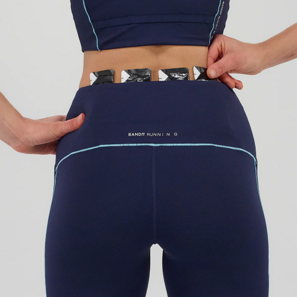 Bandit Stamina™ Pop Stitch™ High Waist Leggings - NY Navy  Vintage Blue
