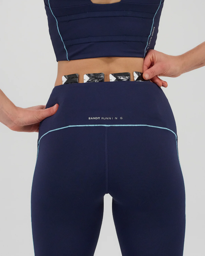 Bandit Stamina™ Pop Stitch™ High Waist Leggings - NY Navy  Vintage Blue