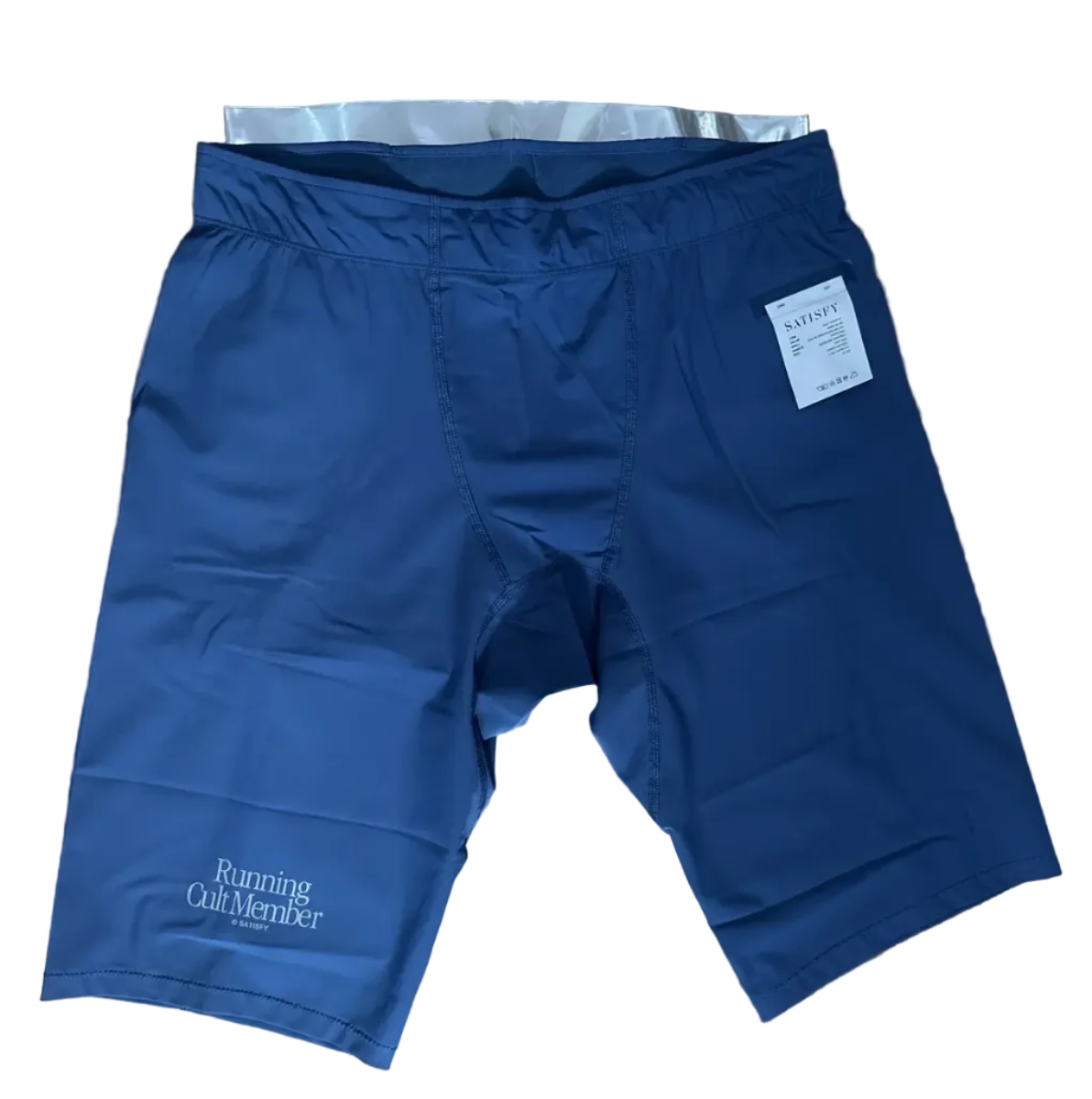 Satisfy Desert Running Cult Member Half Tights 9” Shorts - Dark Blue