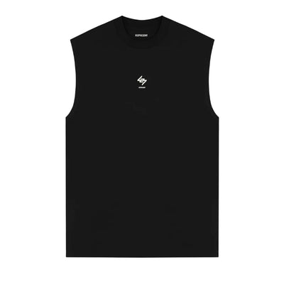 247 Represent Oversized Tank - Jet Black