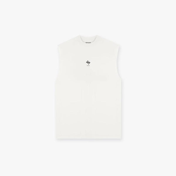 247 Represent Oversized Tank - Flat White